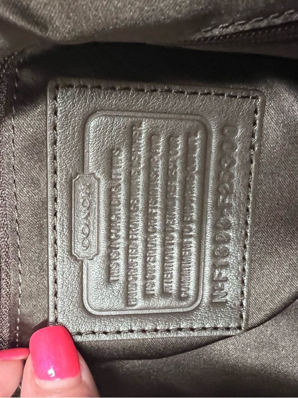 Coach Chocolate Brown Suede Buckle-Front Satchel with Leather Trim - Picture 3 of 4
